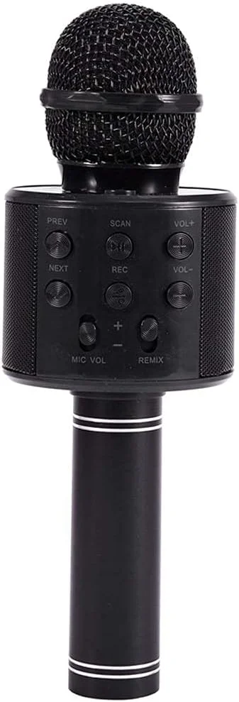 میکروفون بی سیم قابل حمل بلوتوثی کارائوکه خانگی، اسپیکر استریو، پخش کننده USB، استودیو KTV موسیقی آنلاین