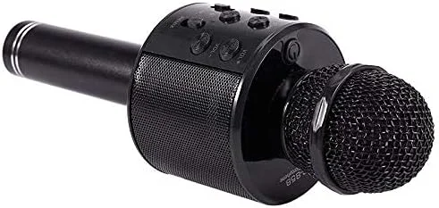 میکروفون بی سیم قابل حمل بلوتوثی کارائوکه خانگی، اسپیکر استریو، پخش کننده USB، استودیو KTV موسیقی آنلاین