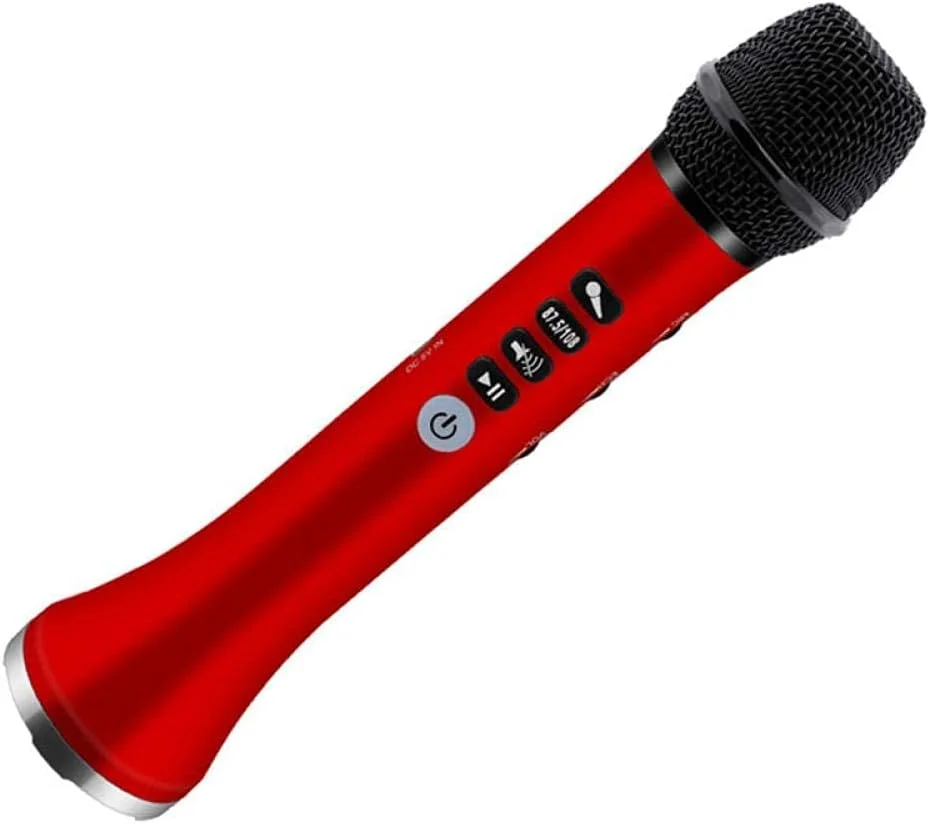 میکروفون کارائوکه اسپیکر بی‌سیم قابل حمل Ktv میکروفون قدرتمند برای گوشی ماشین میکروفون دستی داینامیک