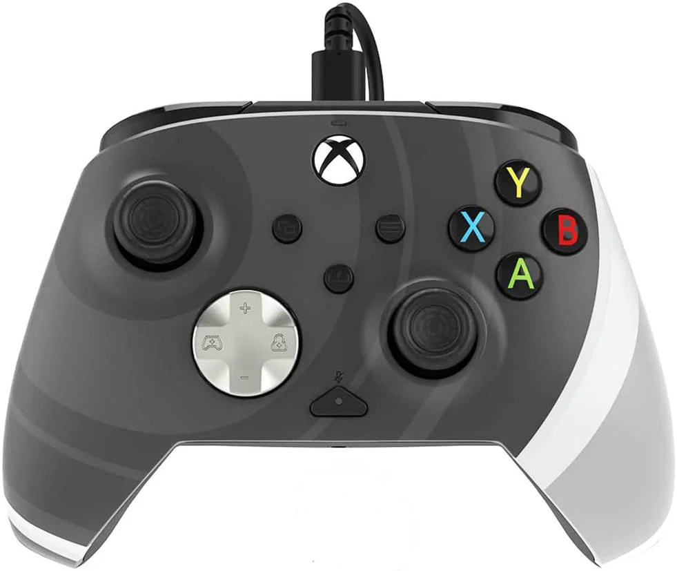 دسته بازی سیمی پیشرفته PDP Rematch، برای ایکس باکس سری X/S، ایکس باکس وان و کامپیوتر، دکمه های پدال پشتی، کنترل های صوتی داخلی، کابل USB-C جداشدنی، مشکی شعاعی | 049-023-RB دسته بازی سیمی پیشرفته PDP Rematch، برای ایکس باکس سری X/S، ایکس باکس وان و کامپیوتر، دکمه های پدال پشتی، کنترل های صوتی داخلی، کابل USB-C جداشدنی، مشکی شعاعی | 049-023-RB