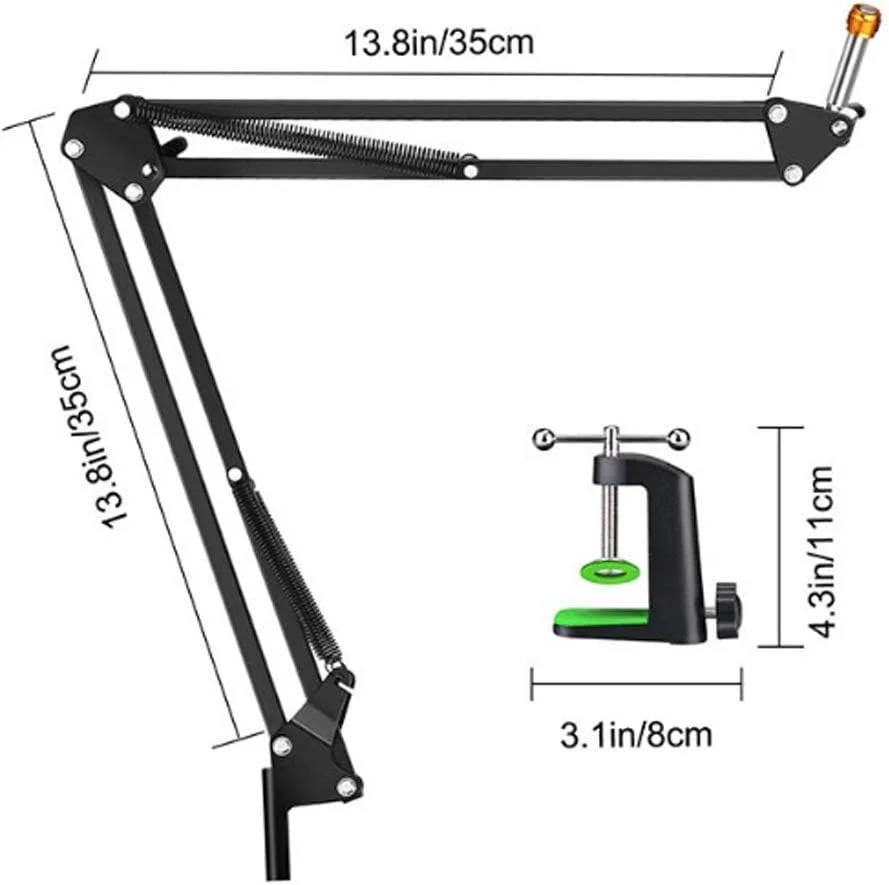 کیت میکروفون USB، نرخ نمونه برداری بالا 192 کیلوهرتز / 24 بیت میکروفون USB کامپیوتر مدل BM800، میکروفون خازنی