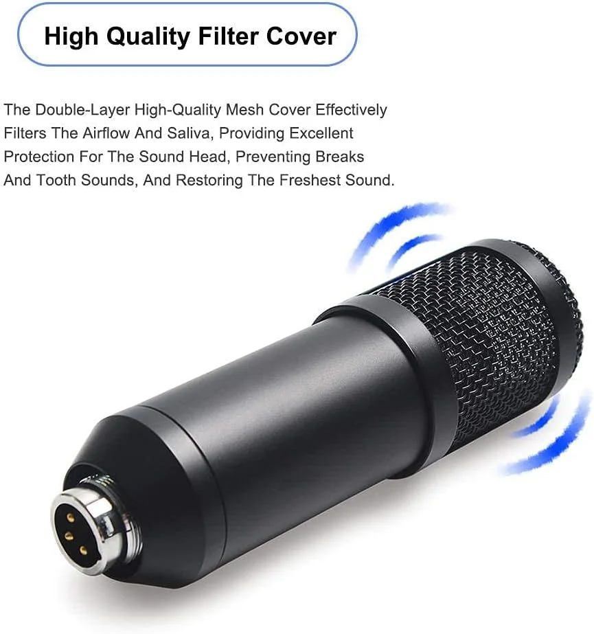 میکروفون 3 عددی با سه پایه، میکروفون فلزی کاندنسور با پایه، کارائوکه کامپیوتر برای پخش زنده لپ تاپ و کامپیوتر میکروفون 3 عددی با سه پایه، میکروفون فلزی کاندنسور با پایه، کارائوکه کامپیوتر برای پخش زنده لپ تاپ و کامپیوتر