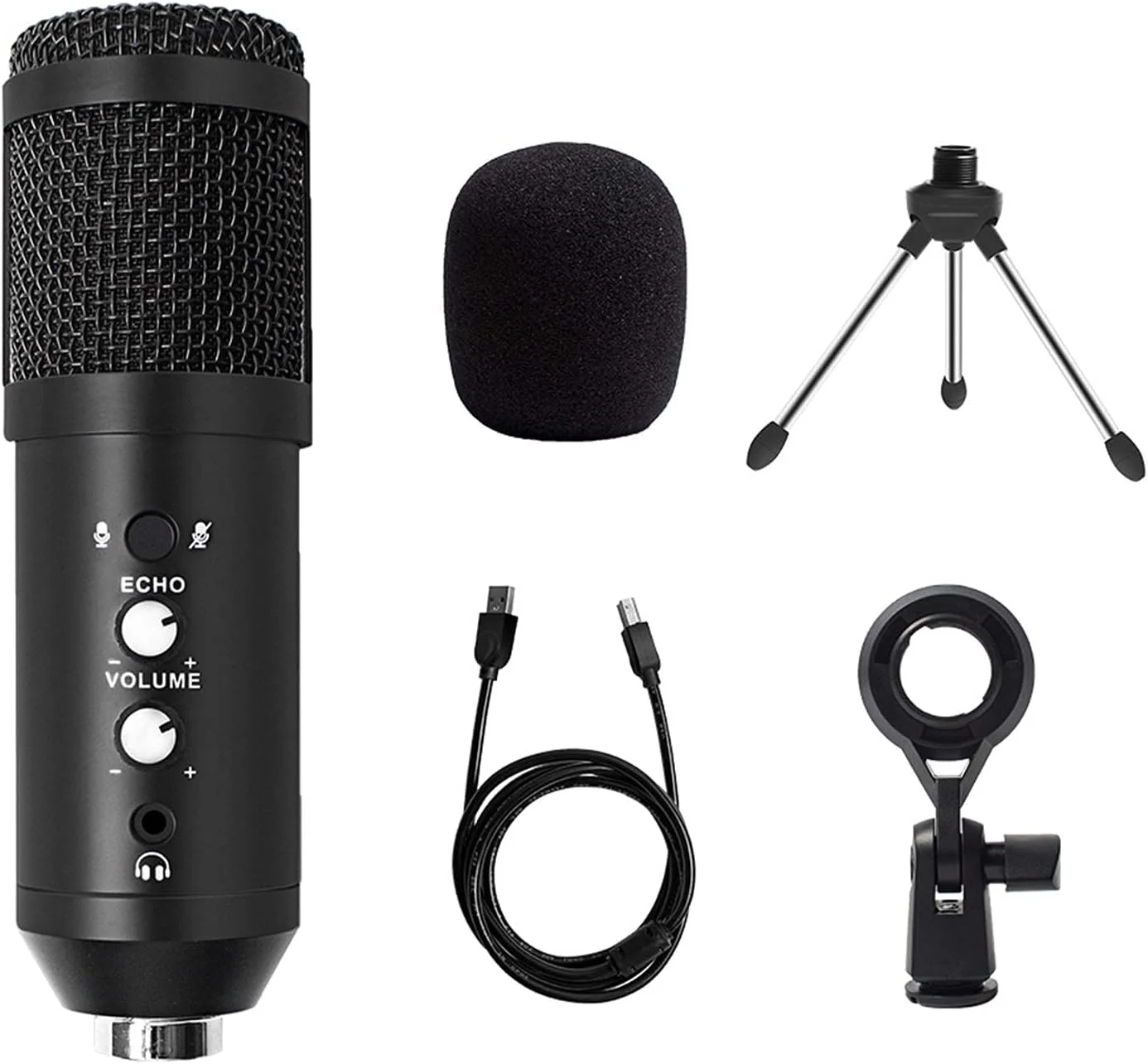 میکروفون USB کاندنسر استریمینگ کاردیوئید مناسب برای پادکست و چت