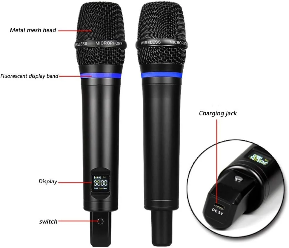 میکروفون فلزی U-Segment FM میکروفون یونیورسال خانگی KTV کنفرانس اجرای زنده، میکروفون های کندانسور