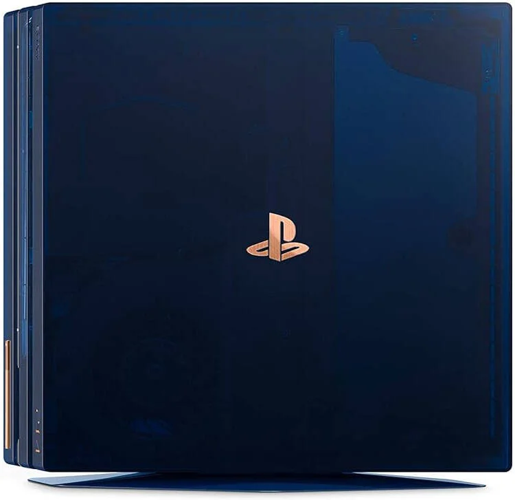 کنسول سونی پلی استیشن 4 پرو، نسخه محدود 500 میلیونی، 2 ترابایت، دسته بازی بی سیم DualShock 4، بازی 4K HDR، پردازنده 8 هسته ای AMD، گرافیک Radeon، آبی تیره شفاف | PS4PP500MLEC کنسول سونی پلی استیشن 4 پرو، نسخه محدود 500 میلیونی، 2 ترابایت، دسته بازی بی سیم DualShock 4، بازی 4K HDR، پردازنده 8 هسته ای AMD، گرافیک Radeon، آبی تیره شفاف | PS4PP500MLEC