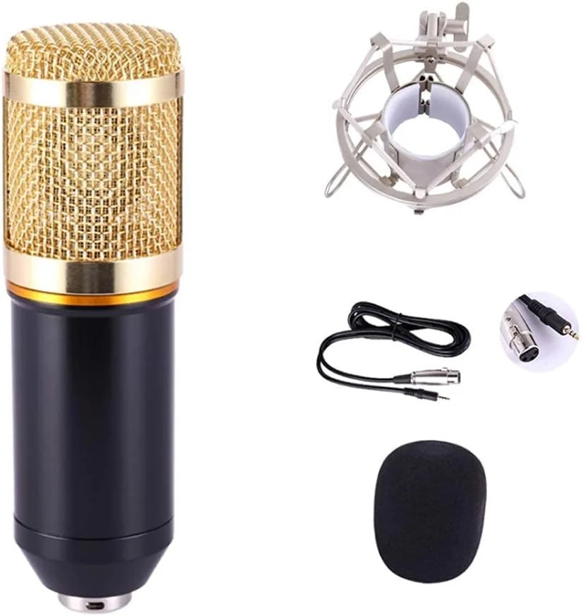 مجموعه میکروفون کارت صدای زنده میکروفون کاندنسر کامپیوتر مجموعه میکروفون کارت صدای زنده میکروفون کاندنسر کامپیوتر