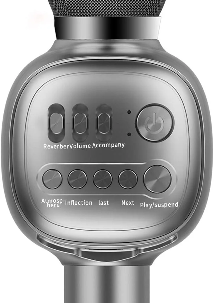 میکروفون کارائوکه بلوتوثی بی‌سیم، میکروفون بی‌سیم تلفن همراه، اسپیکر میکروفون همه کاره، تغییر دهنده صدا، مناسب برای خوانندگی و ضبط صدا