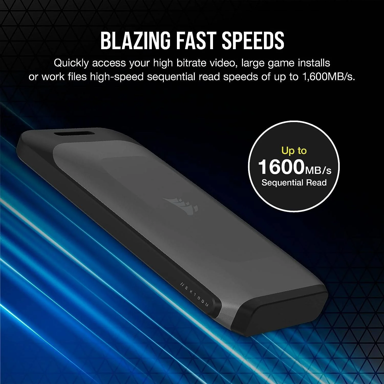 درایو ذخیره سازی قابل حمل USB Type-C کرسیر EX100U با ظرفیت 4 ترابایت، سرعت خواندن ترتیبی 1600 مگابایت بر ثانیه، سرعت نوشتن ترتیبی 1500 مگابایت بر ثانیه، USB 3.2 Gen 2x2، سازگاری با دستگاه های مختلف، مشکی | CSSD-EX100U4TB درایو ذخیره سازی قابل حمل USB Type-C کرسیر EX100U با ظرفیت 4 ترابایت، سرعت خواندن ترتیبی 1600 مگابایت بر ثانیه، سرعت نوشتن ترتیبی 1500 مگابایت بر ثانیه، USB 3.2 Gen 2x2، سازگاری با دستگاه های مختلف، مشکی | CSSD-EX100U4TB