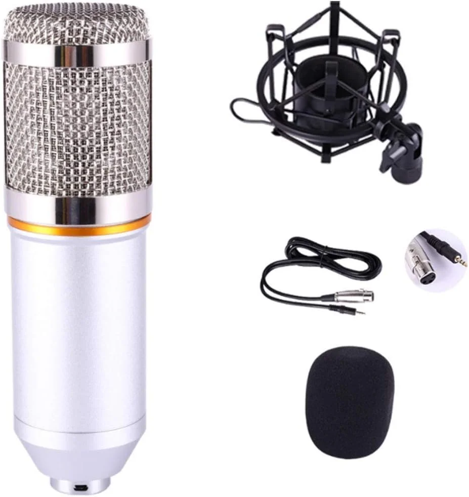 کیت میکروفون کاندنسر کاردیوئید استودیوی خانگی، مجموعه میکروفون کارت صدای زنده میکروفون کاندنسر کامپیوتر میکروفون شوت، میکروفون های کاندنسر