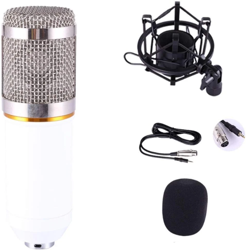 کیت میکروفون کاندنسر کاردیوئید استودیوی خانگی، مجموعه میکروفون کارت صدای زنده میکروفون کاندنسر کامپیوتر میکروفون شوت، میکروفون های کاندنسر