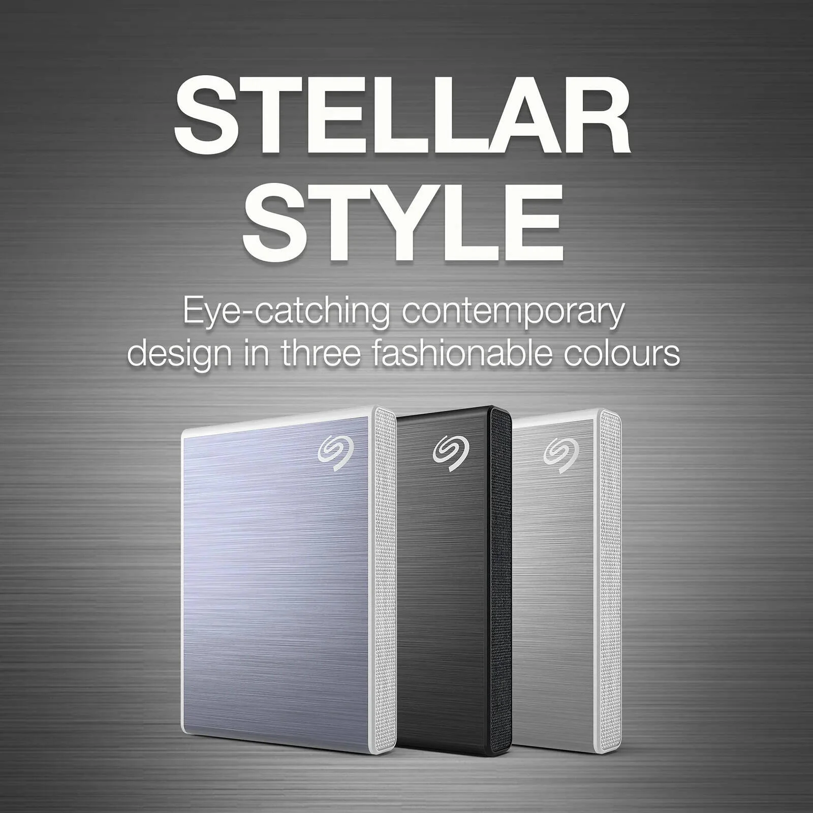 حافظه اس اس دی اکسترنال سیگیت One Touch با ظرفیت 2 ترابایت، USB 3.2 Gen 2، سرعت انتقال داده تا 1030 مگابایت بر ثانیه، برنامه پشتیبان گیری Dropbox، خدمات بازیابی اطلاعات سیگیت، نقره ای | STKG2000401