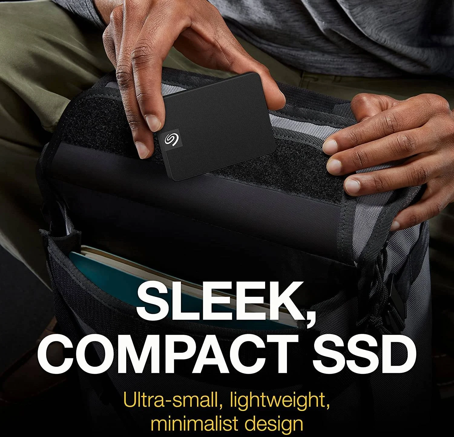 حافظه اس اس دی اکسترنال سیگیت Expansion با ظرفیت 2 ترابایت، رابط USB-C و USB 3.0، مناسب برای کامپیوتر، لپ تاپ و مک، سرعت انتقال داده 5 گیگابیت بر ثانیه، مشکی | STLH2000400