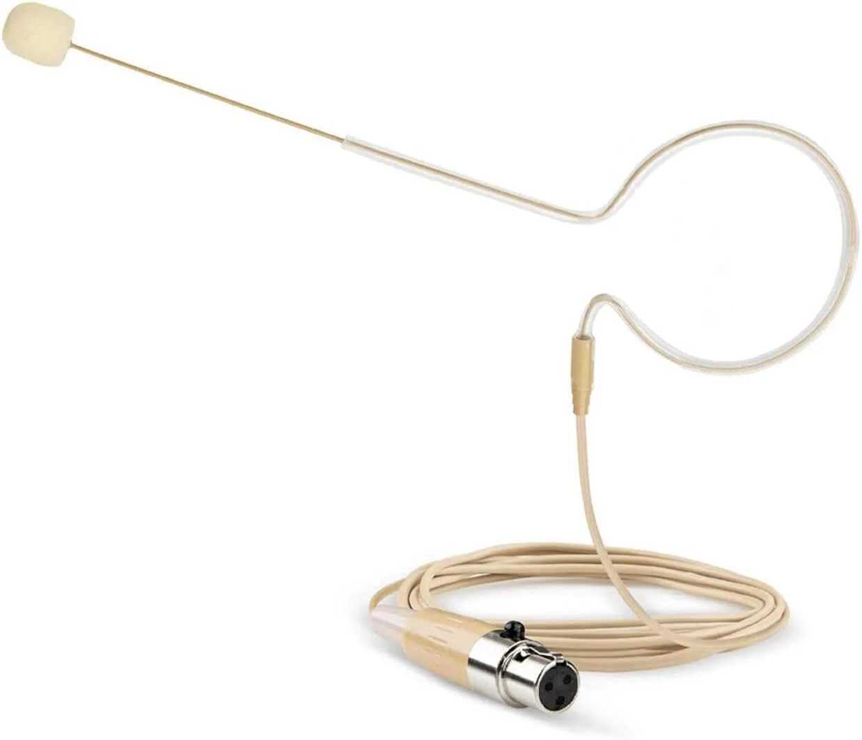 میکروفون خازنی تک گوشی بژ با قلاب گوش برای فرستنده کمری سیستم بی سیم AKG/Samson، مینی XLR 3 پین TA3F، ایده آل برای دی جی، MC، باشگاه ورزشی، استیج میکروفون خازنی تک گوشی بژ با قلاب گوش برای فرستنده کمری سیستم بی سیم AKG/Samson، مینی XLR 3 پین TA3F، ایده آل برای دی جی، MC، باشگاه ورزشی، استیج