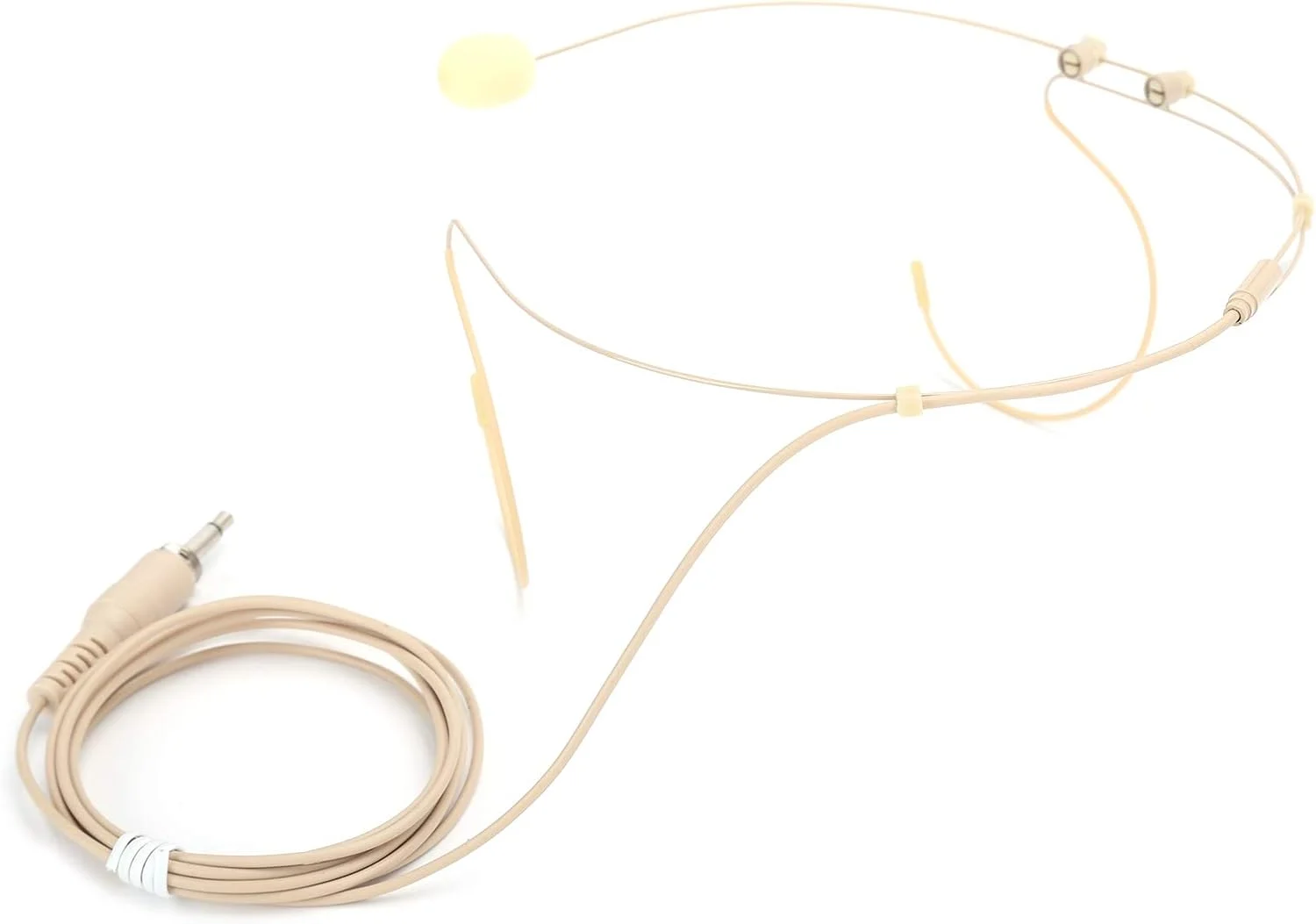 میکروفون گوشی 3.5 میلیمتری با کیفیت صدای پخش، میکروفون هدست فلزی بژ میکروفون گوشی 3.5 میلیمتری با کیفیت صدای پخش، میکروفون هدست فلزی بژ