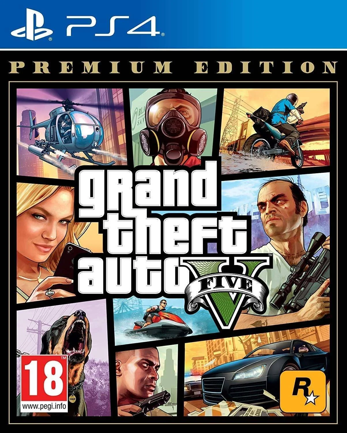Rockstar Games Inc. Grand Theft Auto V (5) - نسخه Premium / PS4