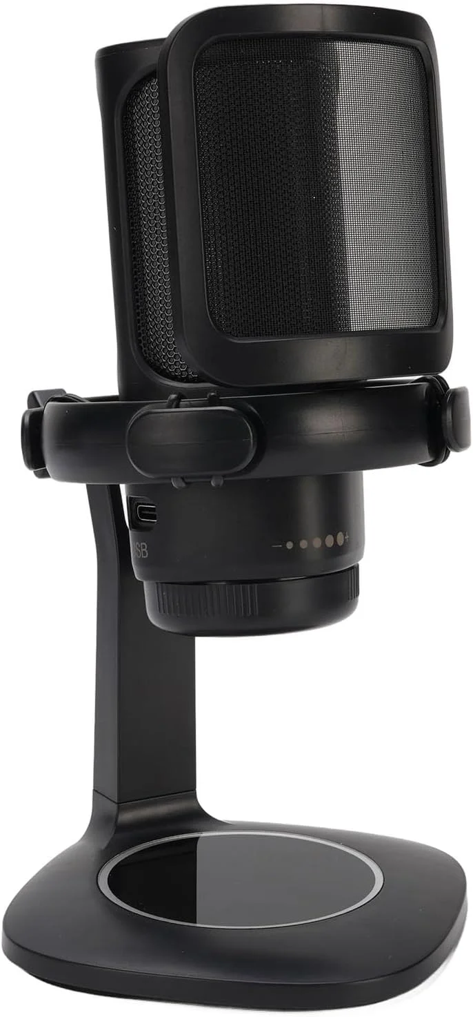 میکروفون USB گیمینگ RGB Jiawu، میکروفون کاندنسر کاردیوئید رومیزی برای استریمینگ کامپیوتر، کاهش نویز، پخش بازی، ABS الگو: کاردیوئید، حساسیت: -36dB میکروفون USB گیمینگ RGB Jiawu، میکروفون کاندنسر کاردیوئید رومیزی برای استریمینگ کامپیوتر، کاهش نویز، پخش بازی، ABS الگو: کاردیوئید، حساسیت: -36dB