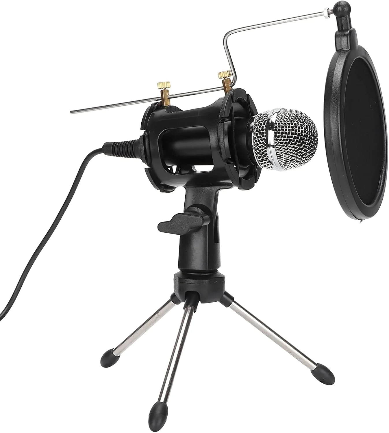 مجموعه میکروفون همه جهته، میکروفون کاندنسر حرفه ای 3.5 میلی متری، میکروفون کامپیوتر با پایه سه پایه، برای کنفرانس ویدیویی پادکست بازی مجموعه میکروفون همه جهته، میکروفون کاندنسر حرفه ای 3.5 میلی متری، میکروفون کامپیوتر با پایه سه پایه، برای کنفرانس ویدیویی پادکست بازی