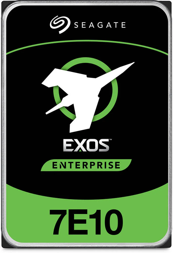 هارد دیسک داخلی 10 ترابایتی سیگیت Exos 7E10 مدل 512e/4kn SATA III 3.5 اینچی، سرعت 7200 دور در دقیقه، حافظه کش 256 مگابایت، حداکثر سرعت انتقال پایدار 263 مگابایت بر ثانیه، 2 میلیون ساعت MTBF، برای ذخیره سازی سازمانی | ST10000NM017B