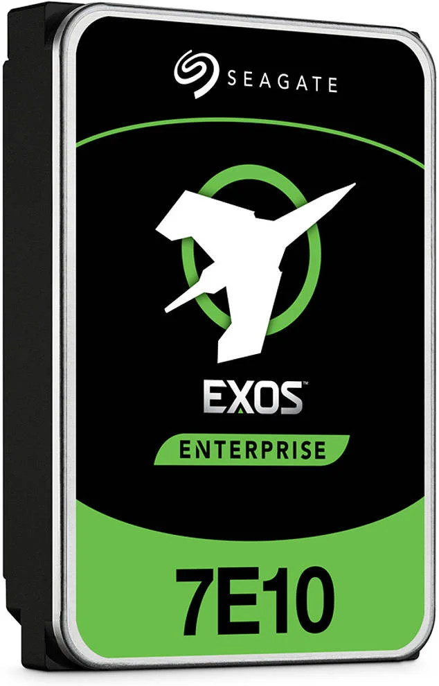 هارد دیسک داخلی 10 ترابایتی سیگیت Exos 7E10 مدل 512e/4kn SATA III 3.5 اینچی، سرعت 7200 دور در دقیقه، حافظه کش 256 مگابایت، حداکثر سرعت انتقال پایدار 263 مگابایت بر ثانیه، 2 میلیون ساعت MTBF، برای ذخیره سازی سازمانی | ST10000NM017B