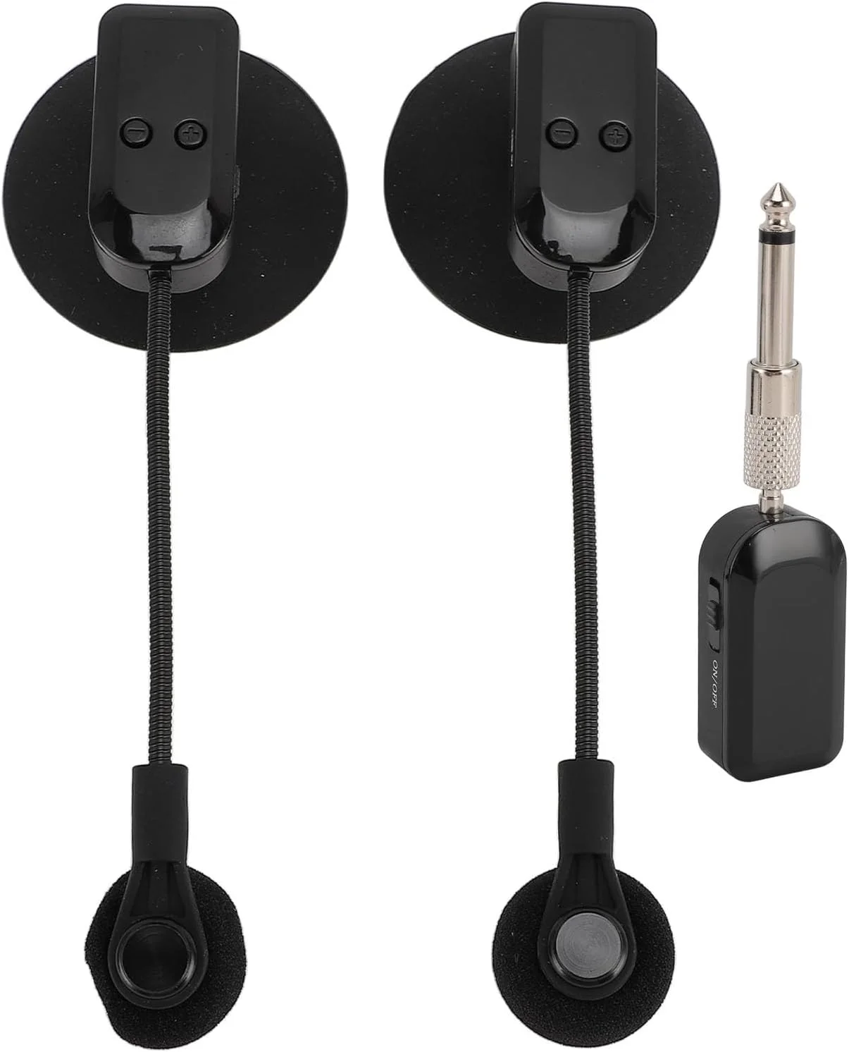 میکروفون بی سیم ساکسیفون Cryfokt 2.4G، میکروفون گیره ای ساز، سیستم فرستنده گیرنده کندانسور با چرخش 360 درجه برای گیتار ویولن ویولنسل آکاردئون