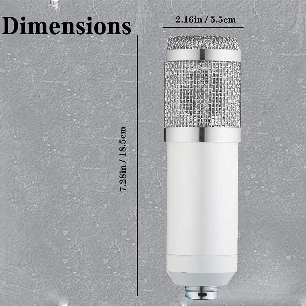 کیت میکروفون کاندنسر، میکروفون گیمینگ، میکروفون پادکست به 3.5 میلیمتر با بازوی قیچی تعلیق قابل تنظیم، لرزهگیر، برای ضبط استودیویی، پخش صدای وکال کیت میکروفون کاندنسر، میکروفون گیمینگ، میکروفون پادکست به 3.5 میلیمتر با بازوی قیچی تعلیق قابل تنظیم، لرزهگیر، برای ضبط استودیویی، پخش صدای وکال