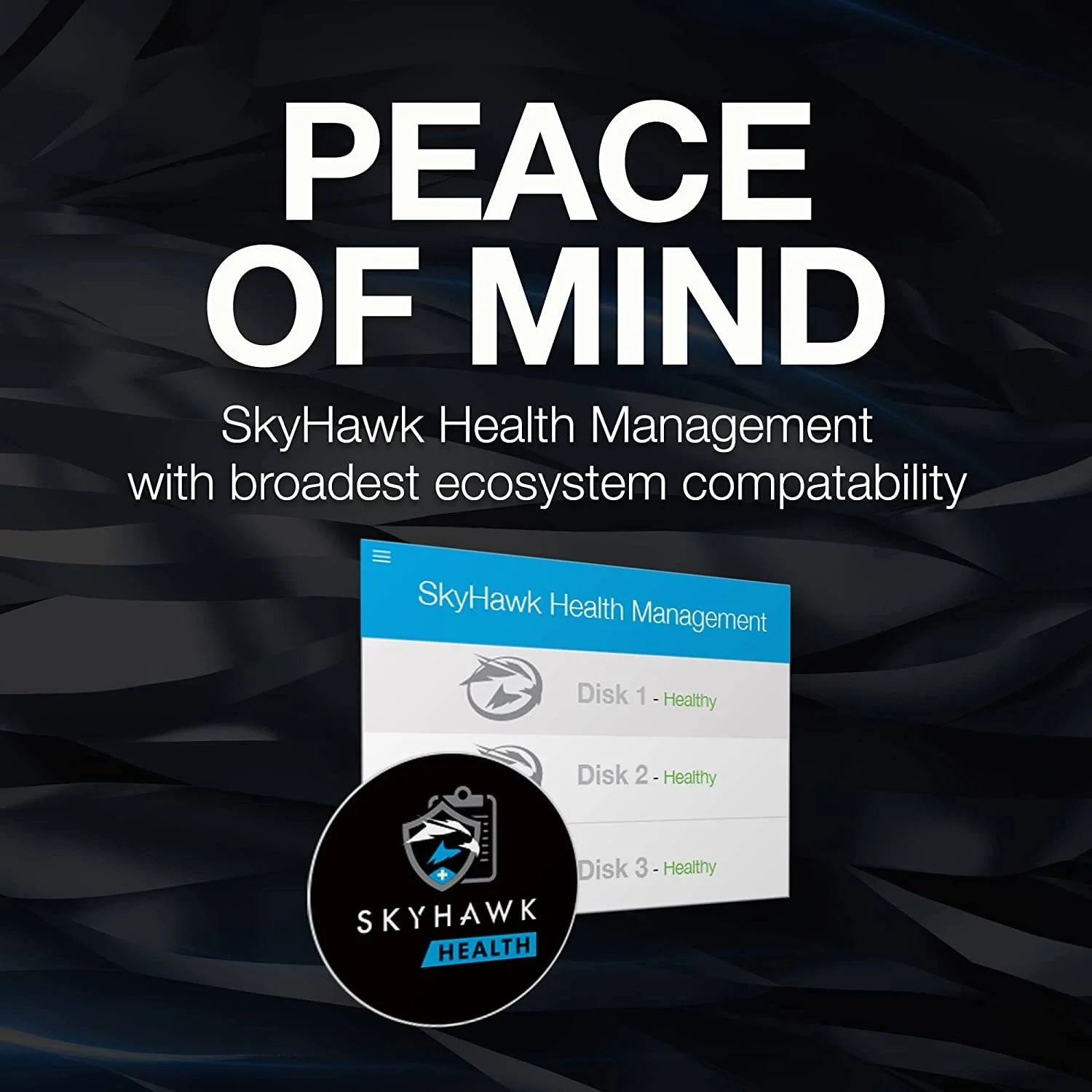 هارد دیسک داخلی سیگیت Skyhawk با ظرفیت 6 ترابایت، رابط SATA 6.0Gb/s، سایز 3.5 اینچ، حافظه کش 256 مگابایت، سرعت 5400 دور در دقیقه، حداکثر سرعت انتقال داده 180 مگابایت بر ثانیه، پشتیبانی از حداکثر 64 دوربین HD، 1 میلیون ساعت MTBF | ST6000VX009 - تصویر 3
