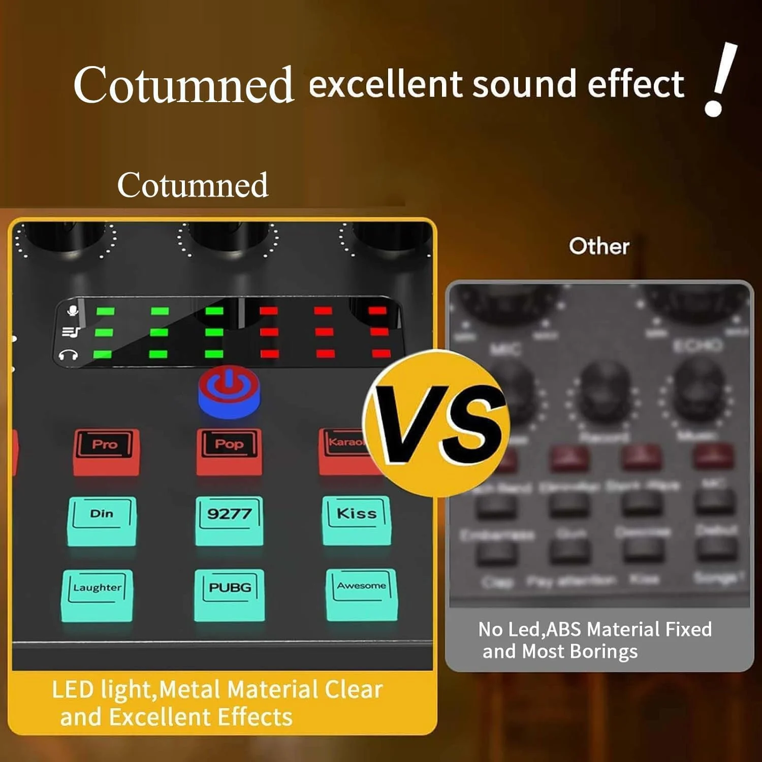 کارت صدای V8S-X به همراه میکروفون کاندنسر BM-800A مناسب استریم زنده، کارائوکه و ضبط صدا، دستگاه تغییر صدا با افکت های صوتی خنده دار و رابط صوتی USB