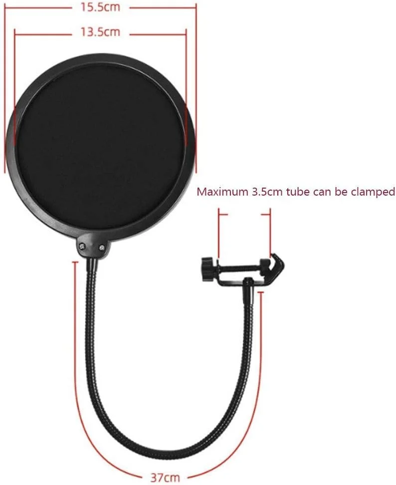 کیت میکروفون کاندنسر، میکروفون پخش اینترنتی کاندنسر، مجموعه کارت صدای USB و پایه میکروفون با توری محافظ