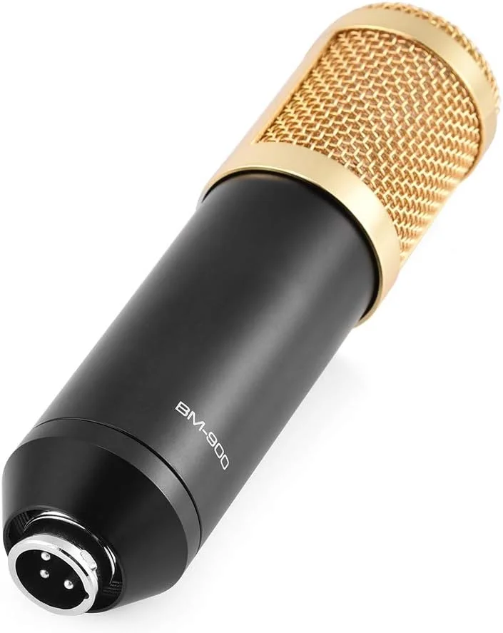 کیت میکروفون کاندنسر، میکروفون XLR حرفه ای استودیویی با فیش 3.5 میلی متری به همراه پایه ضد لرزش کیت میکروفون کاندنسر، میکروفون XLR حرفه ای استودیویی با فیش 3.5 میلی متری به همراه پایه ضد لرزش