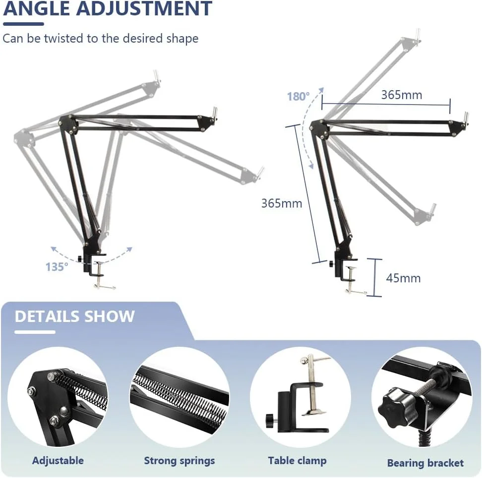 کیت میکروفون کاندنسر - بسته ضبط استودیویی حرفه ای و پخش زنده با کارت صدا V8S و لوازم جانبی کامل کیت میکروفون کاندنسر - بسته ضبط استودیویی حرفه ای و پخش زنده با کارت صدا V8S و لوازم جانبی کامل
