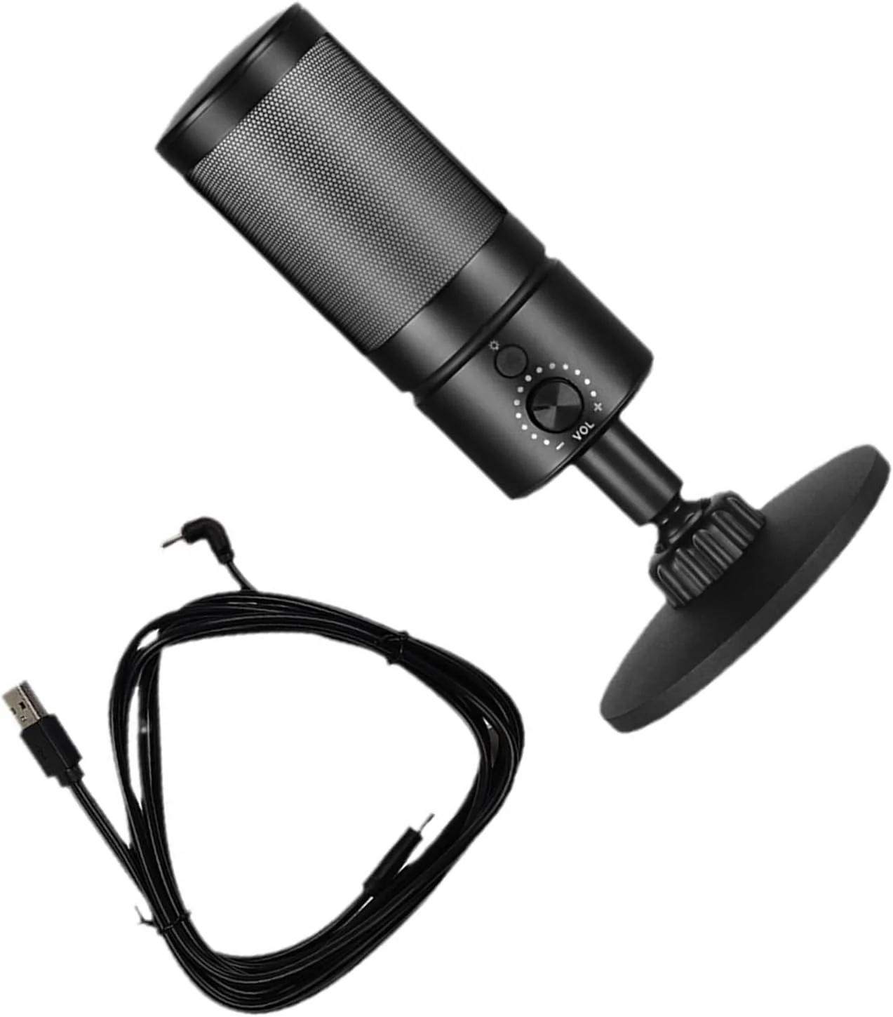 میکروفون USB کاندنسر با نورپردازی رنگی برای ضبط خانگی، پادکست و صداگذاری روی کامپیوتر، میکروفون با صدای شفاف میکروفون USB کاندنسر با نورپردازی رنگی برای ضبط خانگی، پادکست و صداگذاری روی کامپیوتر، میکروفون با صدای شفاف