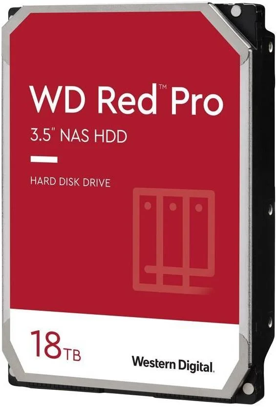 هارد دیسک داخلی NAS وسترن دیجیتال Red Pro با ظرفیت 18 ترابایت، رابط SATA III 3.5 اینچی، سرعت 7200 دور در دقیقه، 512 مگابایت حافظه کش، سرعت انتقال پایدار تا 272 مگابایت بر ثانیه، فناوری NASware 3.0 مدل WD181KFGX