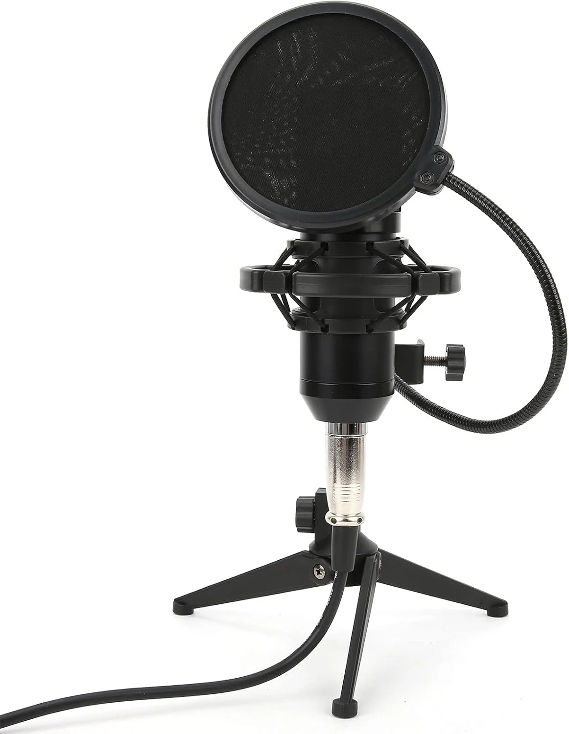 مجموعه میکروفون کاندنسر با پلاگ 3.5 میلیمتری و سهپایه قابل تنظیم مجموعه میکروفون کاندنسر با پلاگ 3.5 میلیمتری و سهپایه قابل تنظیم