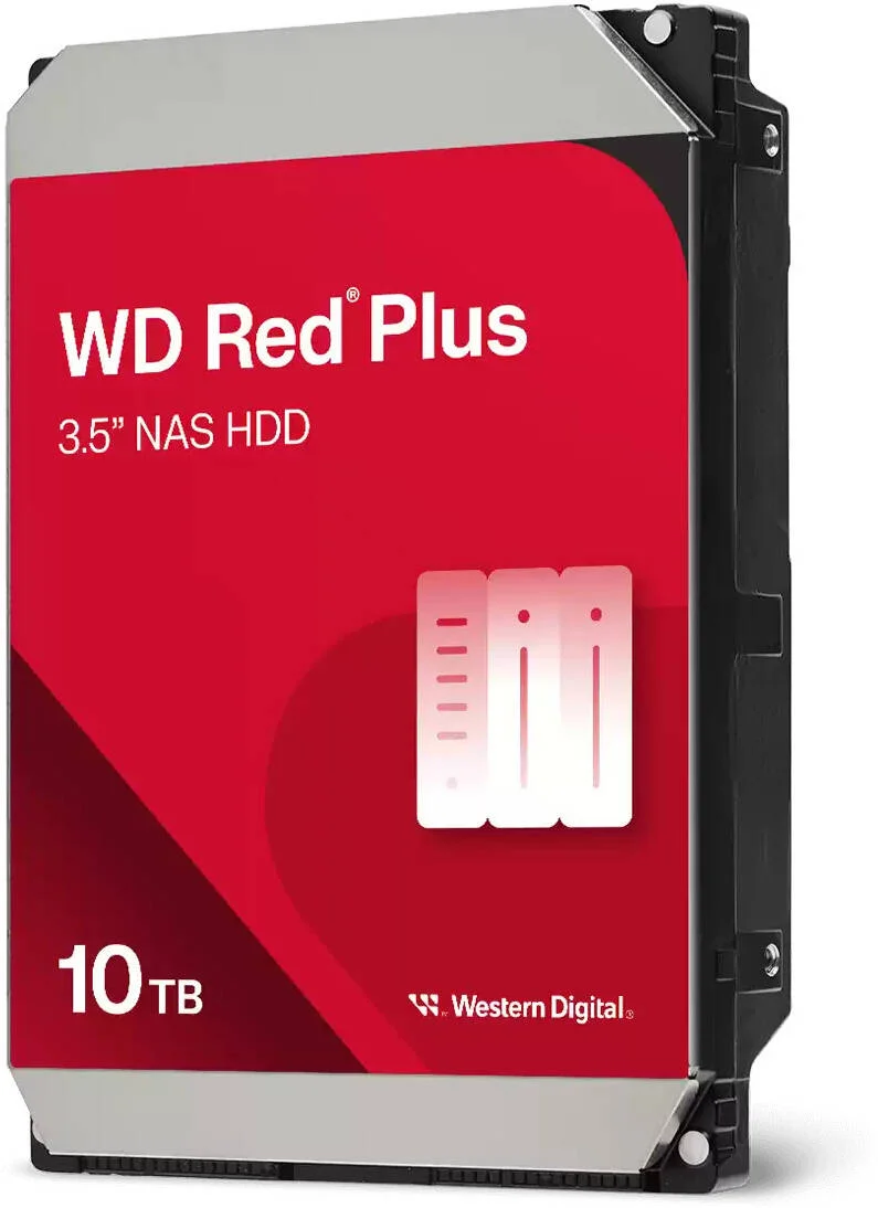 هارد دیسک داخلی NAS وسترن دیجیتال Red Plus، سایز 3.5 اینچ، ظرفیت 10 ترابایت، سرعت انتقال تا 260 مگابایت بر ثانیه، سرعت چرخش دیسک 7200 دور در دقیقه، حافظه کش 512 مگابایت، استقامت 180 ترابایت، تکنولوژی ضبط CMR | WD100EFGX