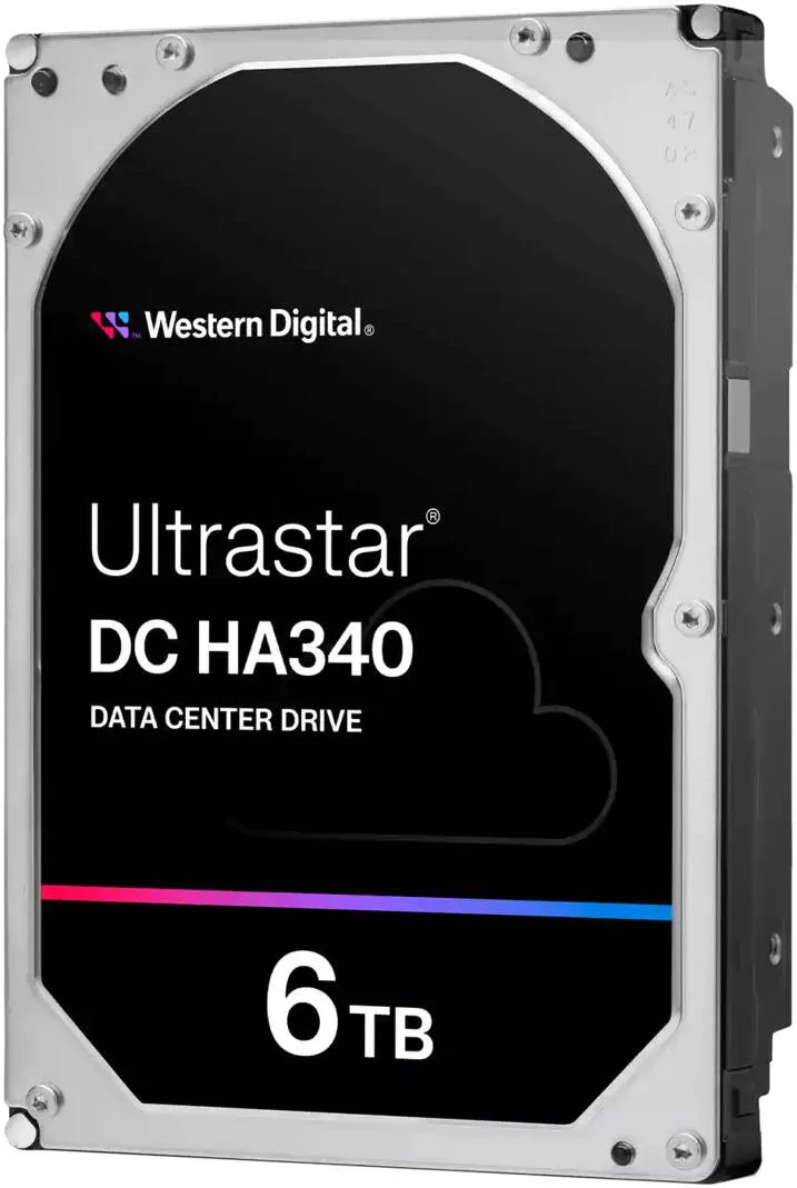 هارد دیسک داخلی وسترن دیجیتال Ultrastar DC HA340 مناسب مرکز داده، 3.5 اینچ SATA، ظرفیت 6 ترابایت، سرعت انتقال تا 267 مگابایت بر ثانیه، 7200 دور در دقیقه، 256 مگابایت حافظه کش | WUS721206BLE6L4 / 0B47077