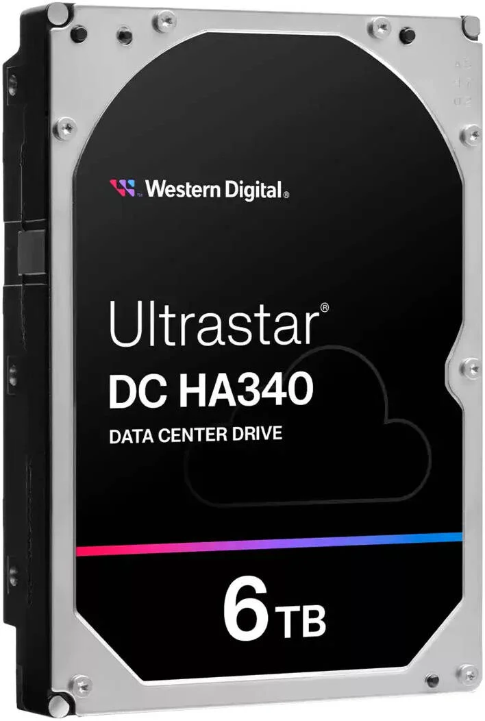 هارد دیسک داخلی وسترن دیجیتال Ultrastar DC HA340 مناسب مرکز داده، 3.5 اینچ SATA، ظرفیت 6 ترابایت، سرعت انتقال تا 267 مگابایت بر ثانیه، 7200 دور در دقیقه، 256 مگابایت حافظه کش | WUS721206BLE6L4 / 0B47077