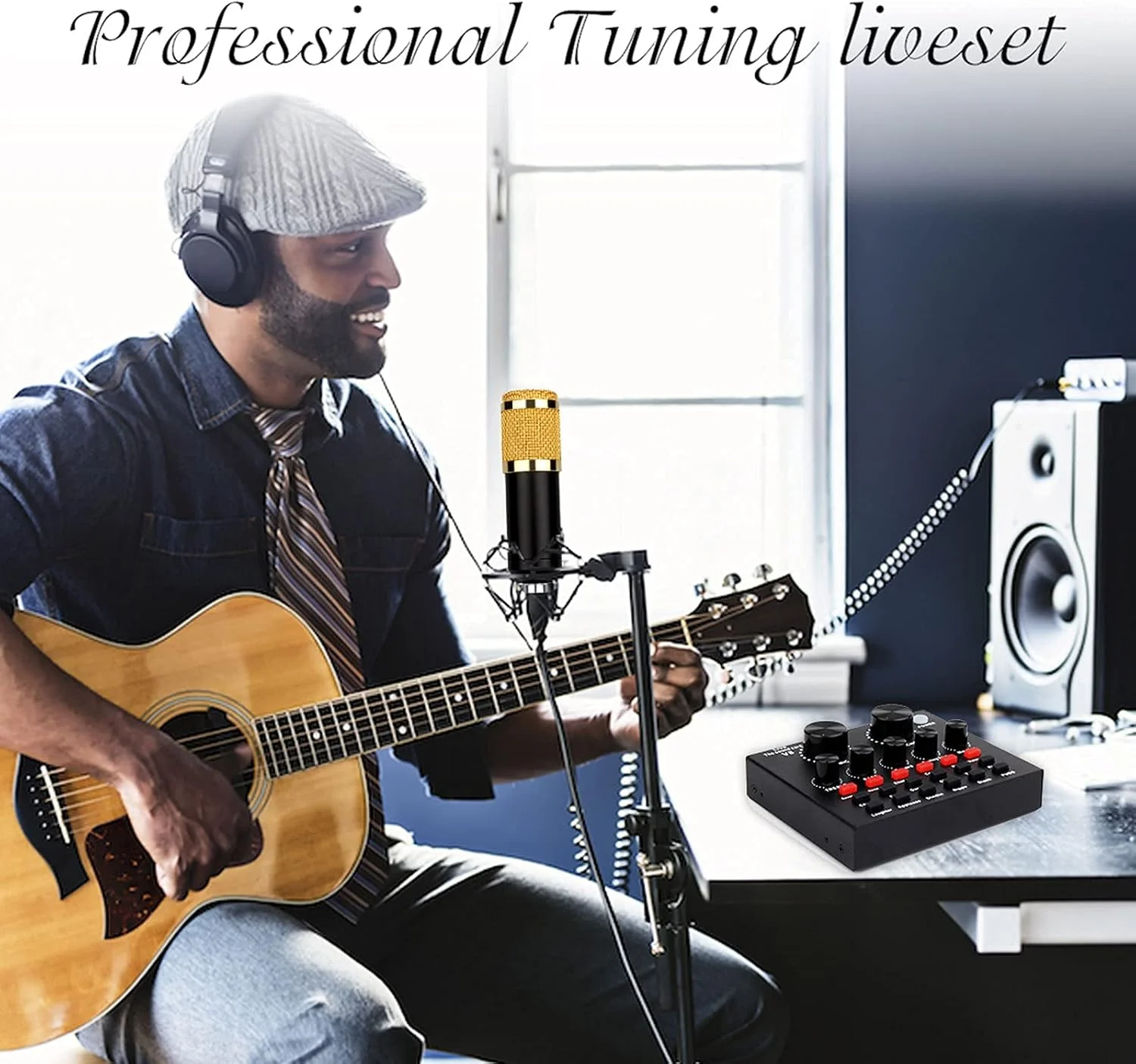 مجموعه میکروفون کاندنسر BM-800 به همراه بازوی قیچیدار قابل تنظیم، لرزهگیر فلزی و پاپ فیلتر دولایه برای پادکست، بازی، ویدیوهای یوتیوب، استریم و صداگذاری مجموعه میکروفون کاندنسر BM-800 به همراه بازوی قیچیدار قابل تنظیم، لرزهگیر فلزی و پاپ فیلتر دولایه برای پادکست، بازی، ویدیوهای یوتیوب، استریم و صداگذاری