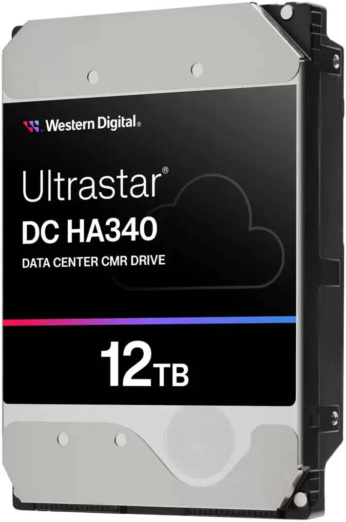 هارد دیسک داخلی وسترن دیجیتال Ultrastar DC HA340 مناسب مرکز داده، 3.5 اینچ SATA، ظرفیت 12 ترابایت، سرعت انتقال تا 267 مگابایت بر ثانیه، 7200 دور در دقیقه، 512 مگابایت حافظه کش | WUS721212BLE6L4 / 0B47063