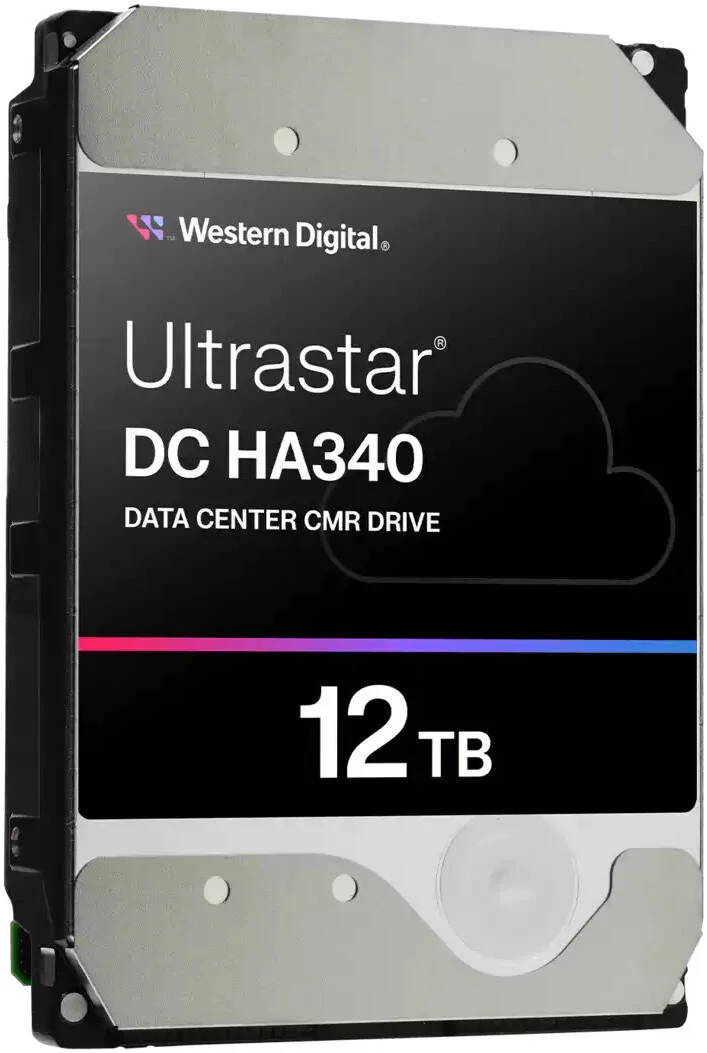 هارد دیسک داخلی وسترن دیجیتال Ultrastar DC HA340 مناسب مرکز داده، 3.5 اینچ SATA، ظرفیت 12 ترابایت، سرعت انتقال تا 267 مگابایت بر ثانیه، 7200 دور در دقیقه، 512 مگابایت حافظه کش | WUS721212BLE6L4 / 0B47063