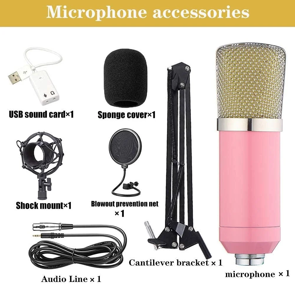 کیت میکروفون کاندنسر BM-700، میکروفون گیمینگ، میکروفون PC به 3.5 میلیمتر با بازوی قیچی تعلیق میکروفون قابل تنظیم، لرزهگیر، برای ضبط استودیویی و پخش کیت میکروفون کاندنسر BM-700، میکروفون گیمینگ، میکروفون PC به 3.5 میلیمتر با بازوی قیچی تعلیق میکروفون قابل تنظیم، لرزهگیر، برای ضبط استودیویی و پخش