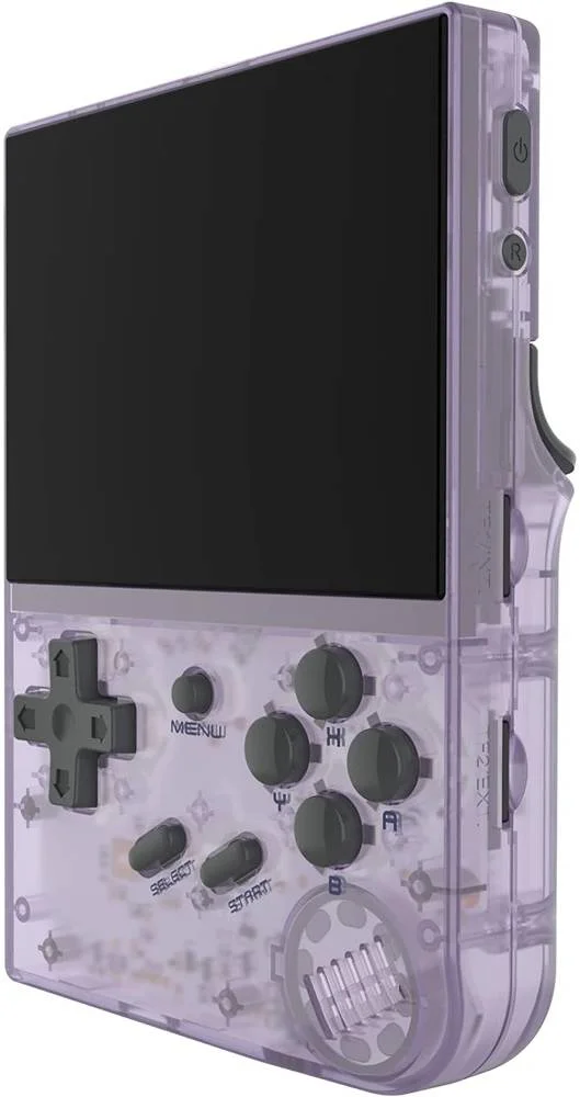 کنسول بازی دستی ANBERNIC RG35XX با 5000 بازی، صفحه نمایش 3.5 اینچی IPS OCA، سیستم لینوکس تراشه Cortex-A9، دستگاه بازی آرکید یکپارچهسازی با سیستمعامل قابل حمل، 64 گیگابایت، 2100 میلی آمپر ساعت، بنفش | RG35XX-PL