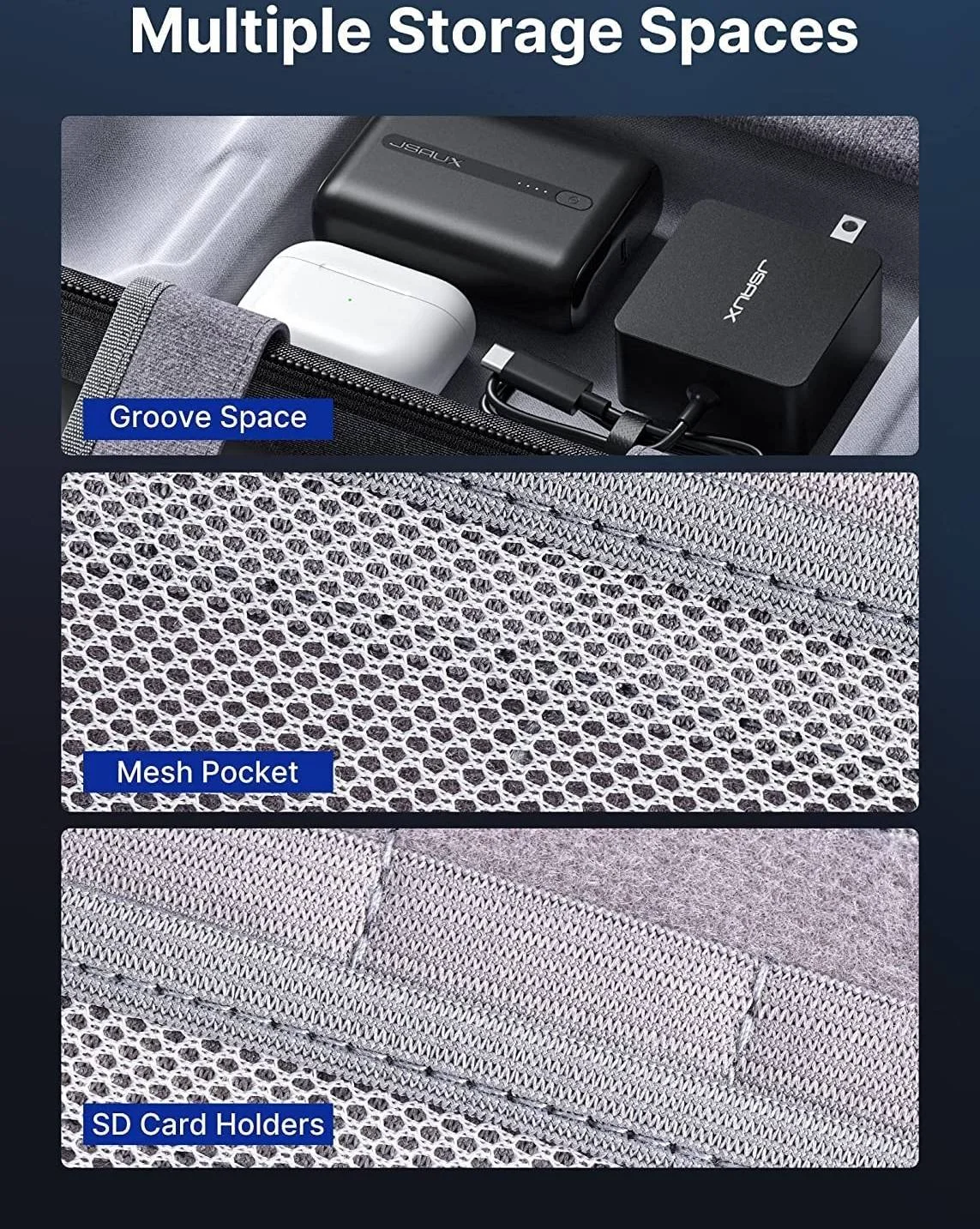 کیف حمل هارد شل، دارای فضای داخلی برای شارژر آداپتور AC، کیف حمل مسافرتی قابل حمل، کیف برای کنسول استیم دک و لوازم جانبی، مشکی | B0BXHQ4N3F