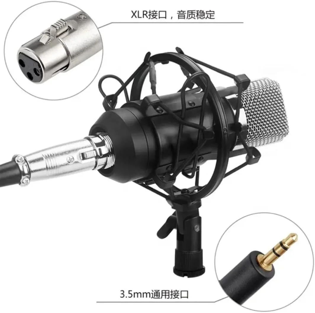 مجموعه کامل تجهیزات پادکست – کارت صدای زنده و میکروفون کاندنسر برای ضبط، پخش و استریم مجموعه کامل تجهیزات پادکست – کارت صدای زنده و میکروفون کاندنسر برای ضبط، پخش و استریم