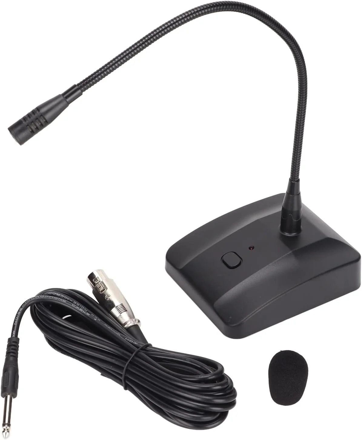 میکروفون سیمی گردن غازی، میکروفون تجاری سیمی با قابلیت تنظیم 360 درجه و حذف نویز به همراه کابل XLR به 6.35 میلیمتری برای کنفرانس/سخنرانی آنلاین/ضبط صدا و غیره میکروفون سیمی گردن غازی، میکروفون تجاری سیمی با قابلیت تنظیم 360 درجه و حذف نویز به همراه کابل XLR به 6.35 میلیمتری برای کنفرانس/سخنرانی آنلاین/ضبط صدا و غیره