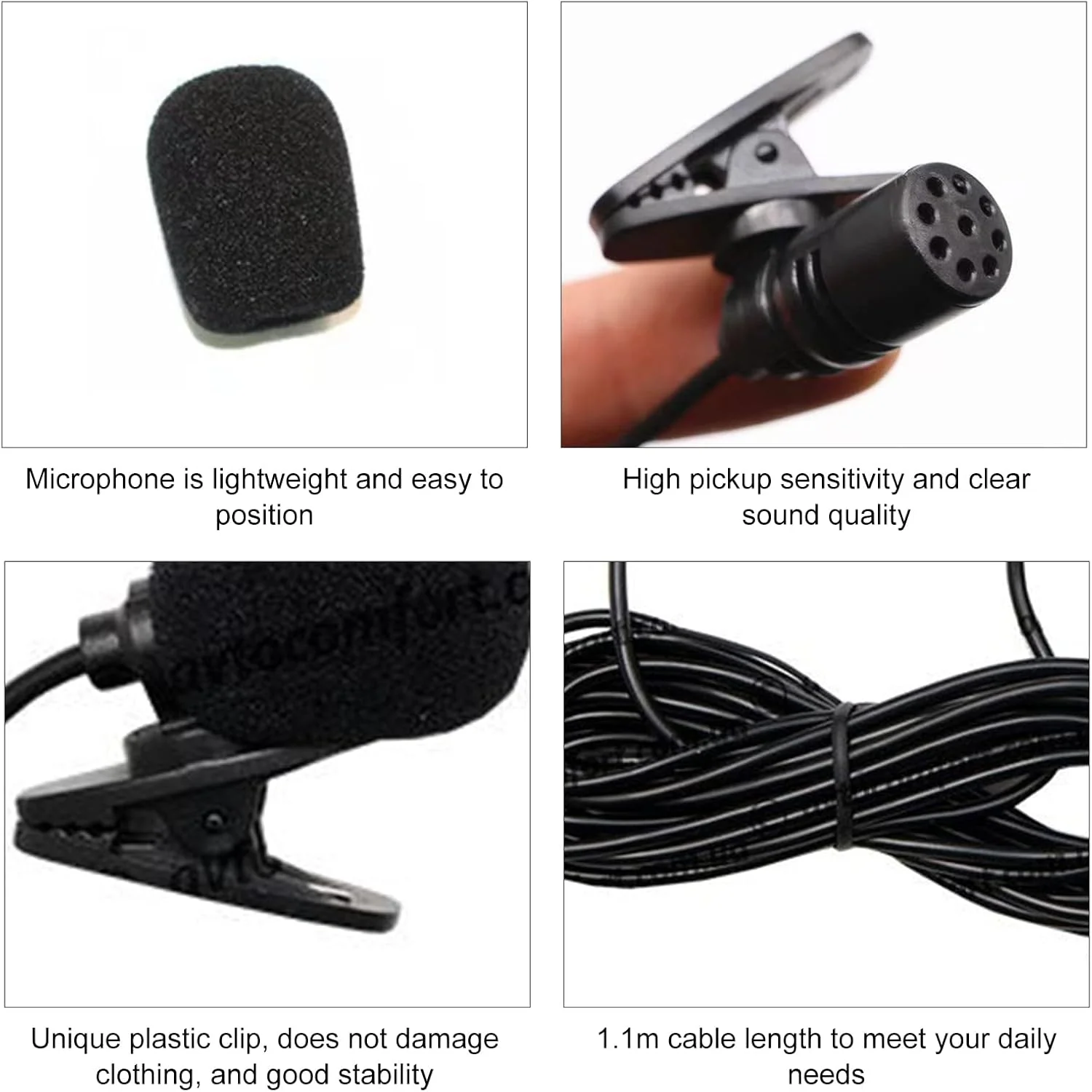 میکروفون استریو خودرو، میکروفون هندزفری خارجی، میکروفون یقه ای، میکروفون خارجی 3.5 میلی متری، میکروفون کندانسور همه جهته با یقه، میکروفون با بلندگوی 3.5 میلی متری میکروفون استریو خودرو، میکروفون هندزفری خارجی، میکروفون یقه ای، میکروفون خارجی 3.5 میلی متری، میکروفون کندانسور همه جهته با یقه، میکروفون با بلندگوی 3.5 میلی متری