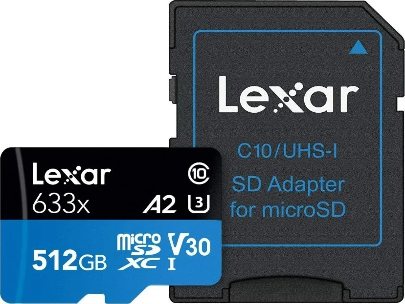کارت حافظه میکرو اس دی Lexar 633x UHS-I با سرعت 95 مگابیت بر ثانیه، 512 گیگابایت | LSDMI512BBEU633A