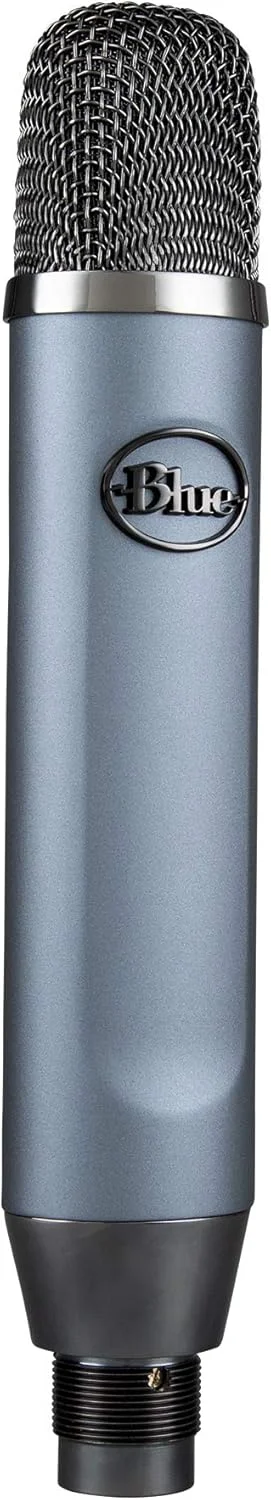 میکروفون کاندنسر XLR آبی Ember برای ضبط و استریم، کپسول کاردیوئید سفارشی و پایه میکروفون، خاکستری میکروفون کاندنسر XLR آبی Ember برای ضبط و استریم، کپسول کاردیوئید سفارشی و پایه میکروفون، خاکستری