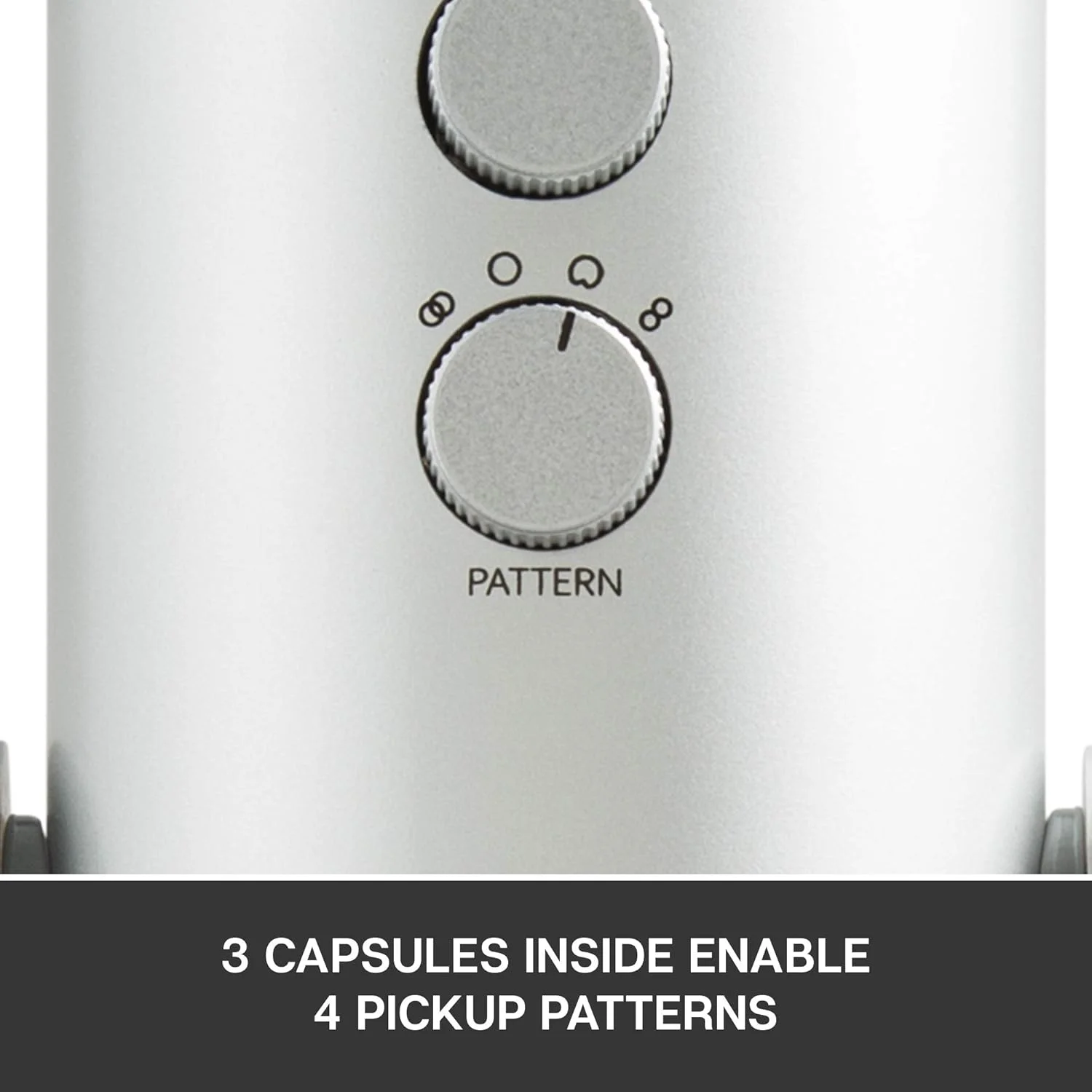 میکروفون USB Blue Yeti برای کامپیوتر، مک، بازی، ضبط، استریمینگ، پادکست، استودیو و میکروفون کاندنسر کامپیوتر با افکت های Blue VO!CE، 4 الگوی قطبی، اتصال آسان - نقره ای میکروفون USB Blue Yeti برای کامپیوتر، مک، بازی، ضبط، استریمینگ، پادکست، استودیو و میکروفون کاندنسر کامپیوتر با افکت های Blue VO!CE، 4 الگوی قطبی، اتصال آسان - نقره ای