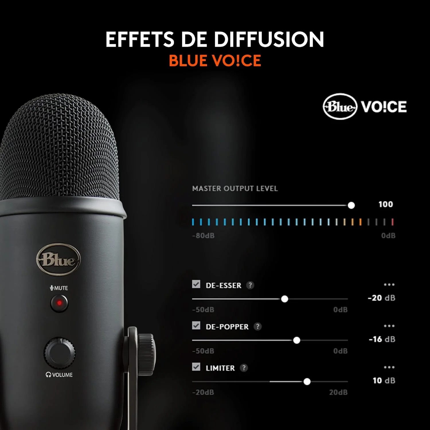 میکروفون USB Blue Yeti مشکی (بازسازی شده) میکروفون USB Blue Yeti مشکی (بازسازی شده)