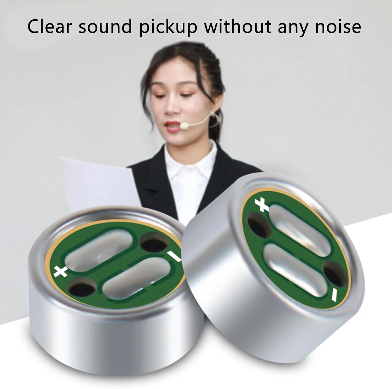 میکروفون یقهای حرفهای الکترت کندانسر با هستههای کندانسور یکسویه برای صدای واضح میکروفون یقهای حرفهای الکترت کندانسر با هستههای کندانسور یکسویه برای صدای واضح